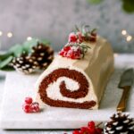 Delicious yule log.